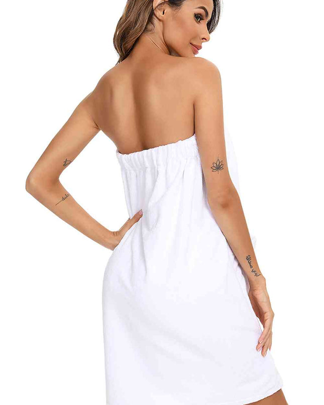 Strapless Robe with pocket