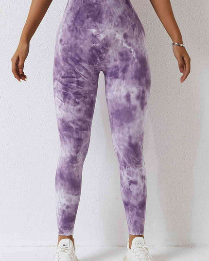 High Waist Tie-Dye Long Sports Pants