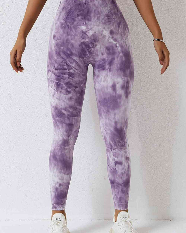 High Waist Tie-Dye Long Sports Pants