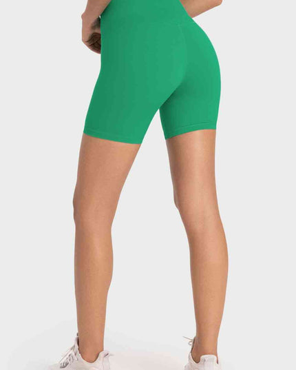 Staying Cozy Wide Waistband Biker Shorts