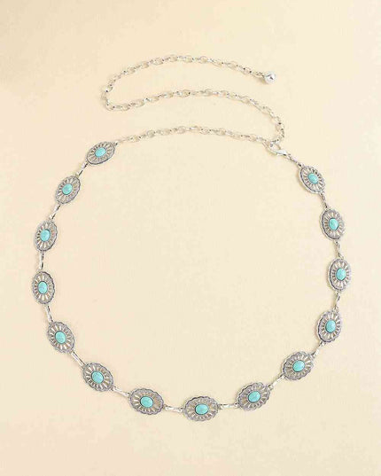Vintage Turquoise Alloy Belt
