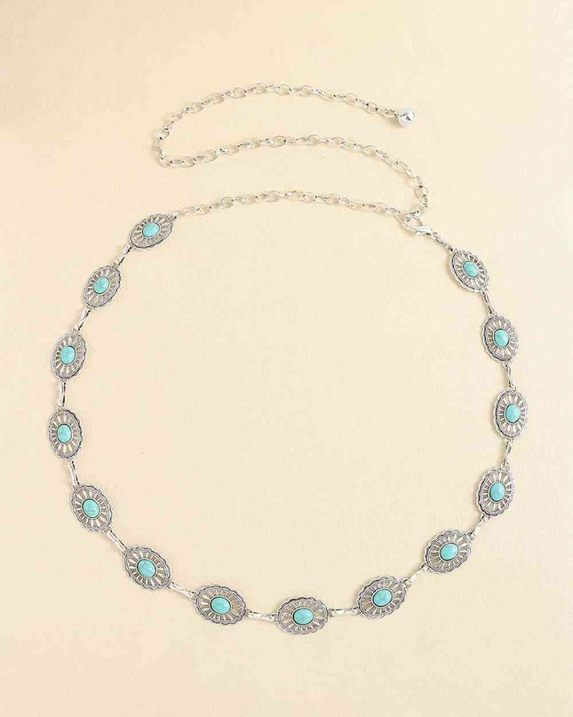 Vintage Turquoise Alloy Belt