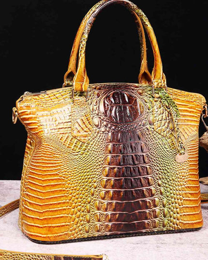 Gradient PU Leather Handbag