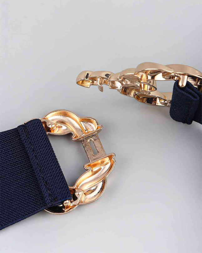 Zinc Alloy Buckle Elastic Belt