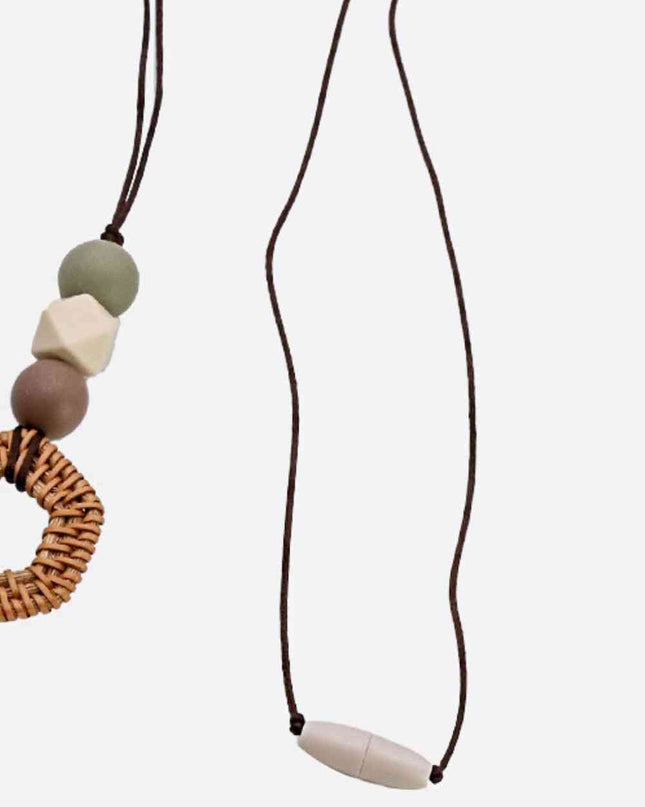 Assorted 4-Piece Silicone Bead Lanyard