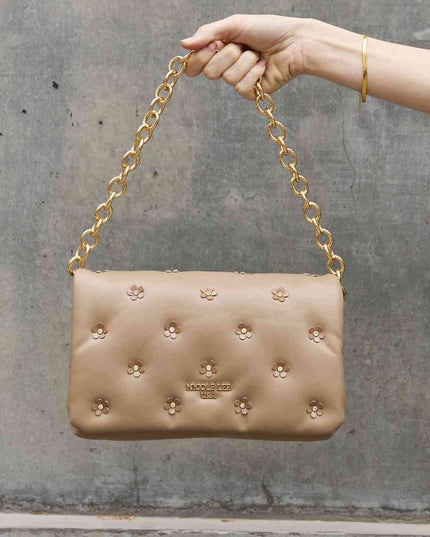 Nicole Lee USA Diamond Flower Messenger Crossbody Bag