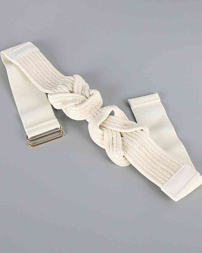 PU Leather Wide Elastic Belt