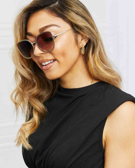Full Rim Metal Frame Sunglasses