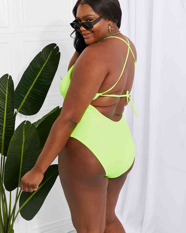 Marina West Swim High Tide One-Piece in Lemon-Lime