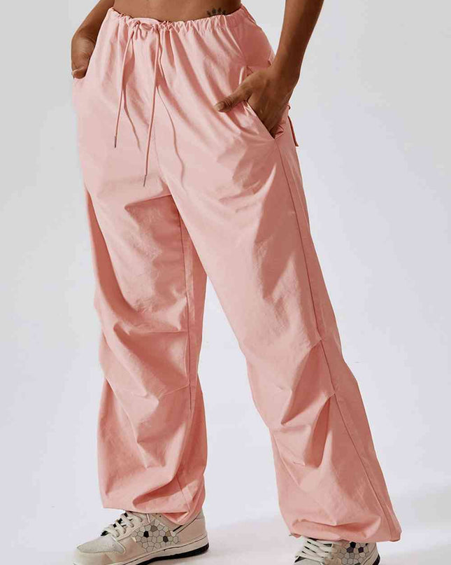 Long Loose Fit Pocketed Sports Pants