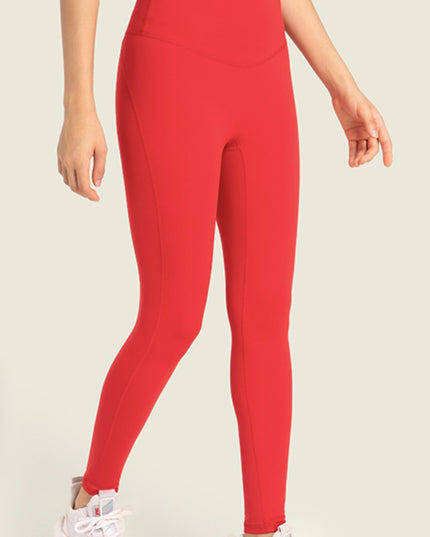 Seamless High-Rise Wide Waistband Yoga Leggings
