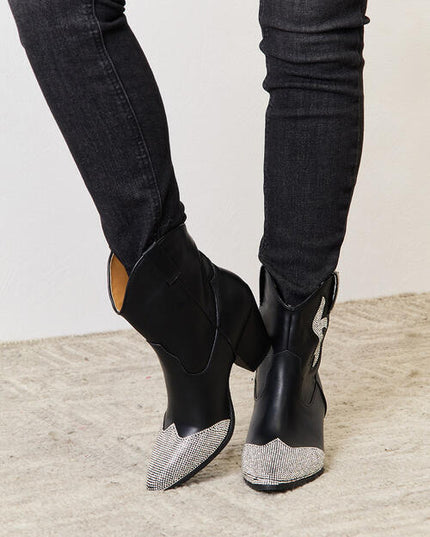 East Lion Corp Rhinestone Pointed  Boots