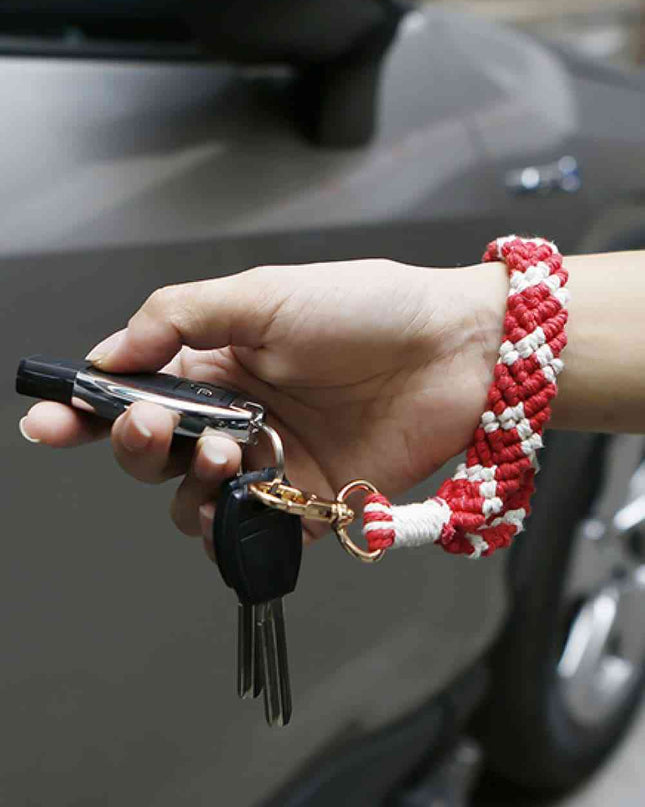 Macrame Wristlet Key Chain