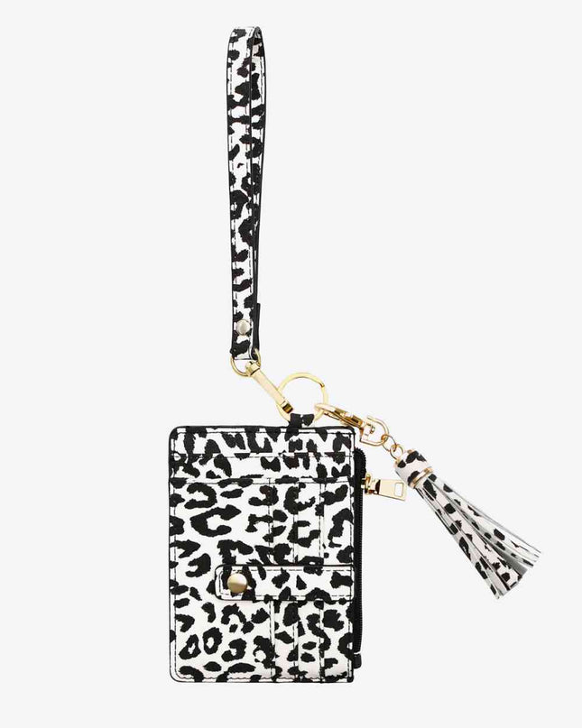 Printed Tassel Keychain with Wallet