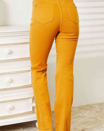 Judy Blue Full Size High Waist Tummy Control Garment Dyed Flare Jeans