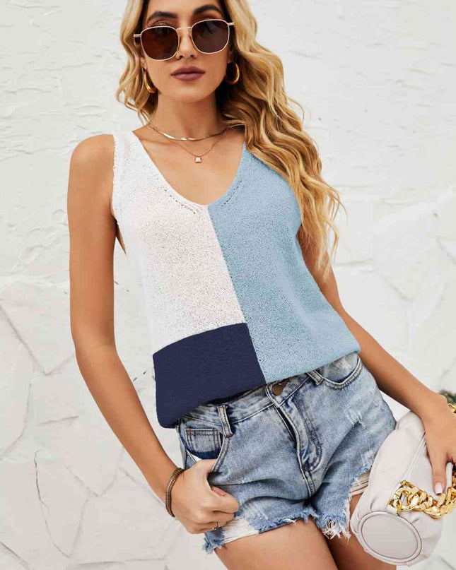 Color Block Knit Tank