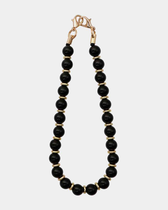 Beaded Natural Stone Key Chain