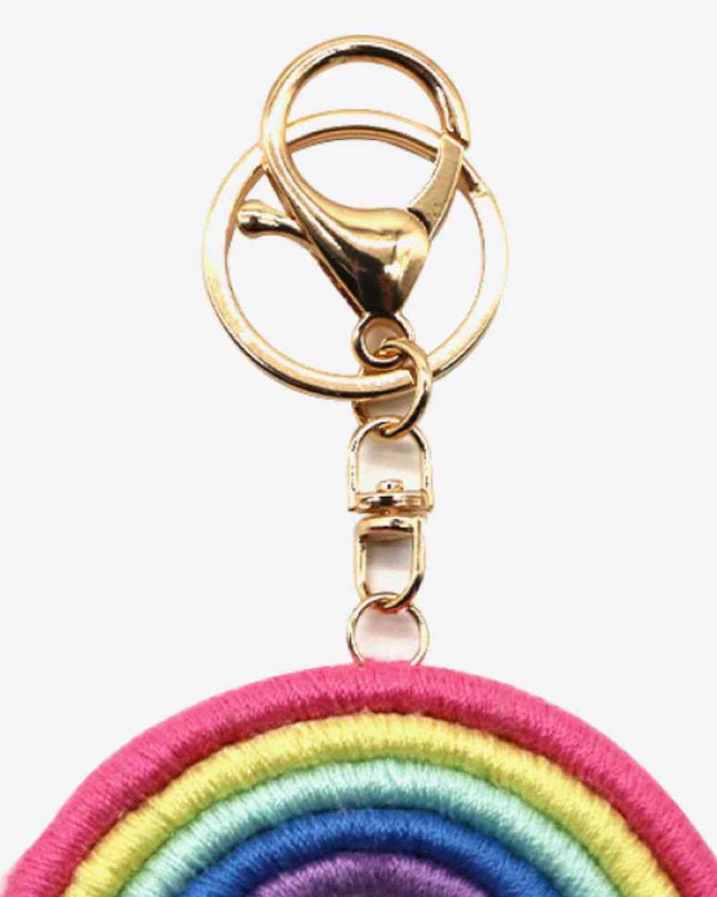 Assorted 4-Pack Hand-Woven Keychain with Clasp
