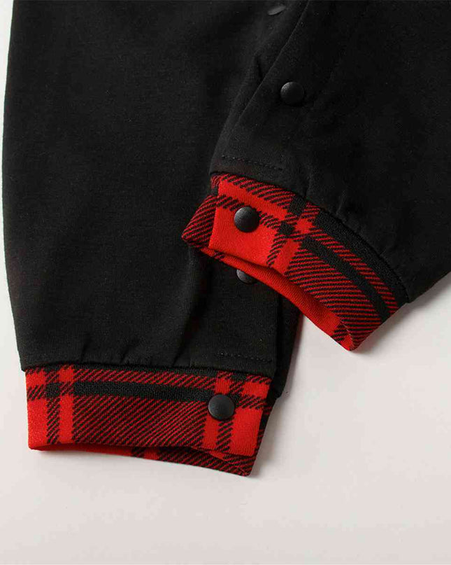 Santa Graphic Round Neck Jumpsuit