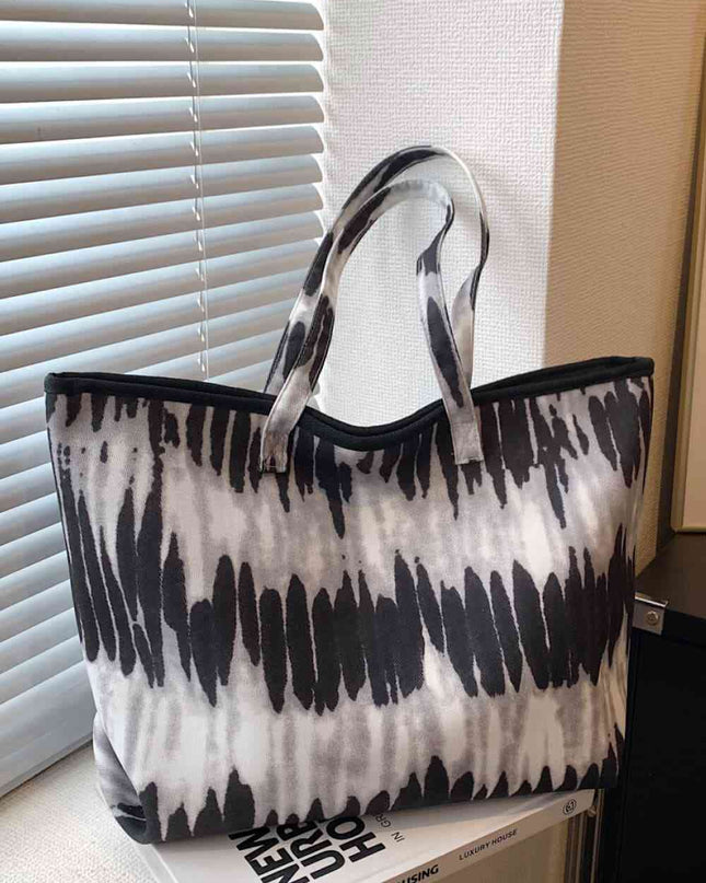 Printed PU Leather Tote Bag