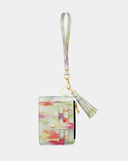 Printed Tassel Keychain with Wallet