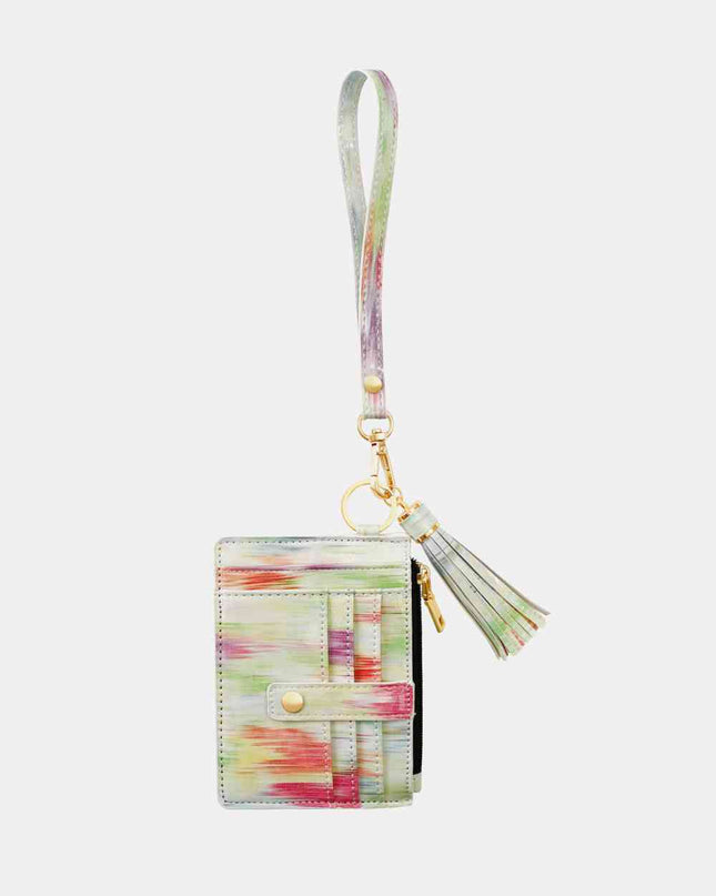 Printed Tassel Keychain with Wallet