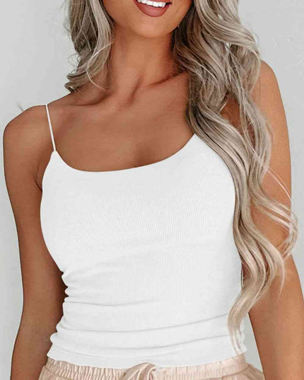 Ribbed Scoop Neck Cami