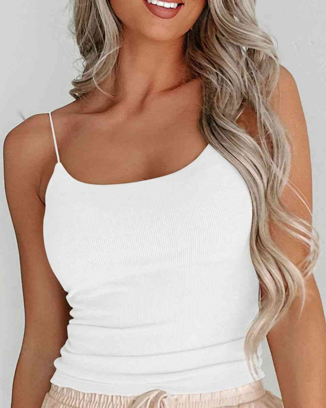 Ribbed Scoop Neck Cami