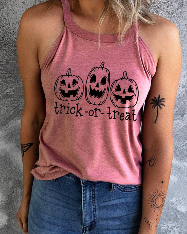 TRICK OR TREAT Graphic Tank Top