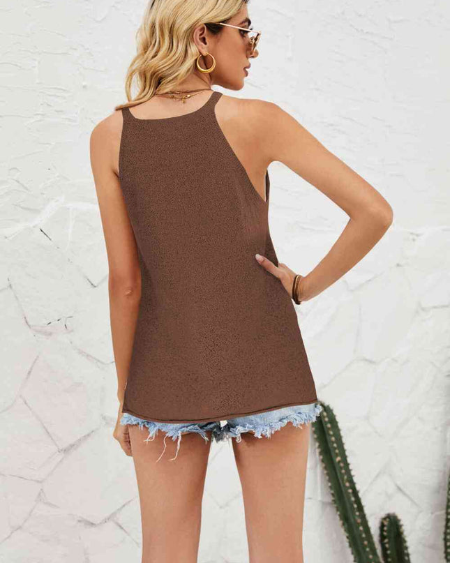 Grecian Neck Knit Tank