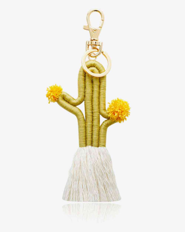 Cactus Keychain with Fringe