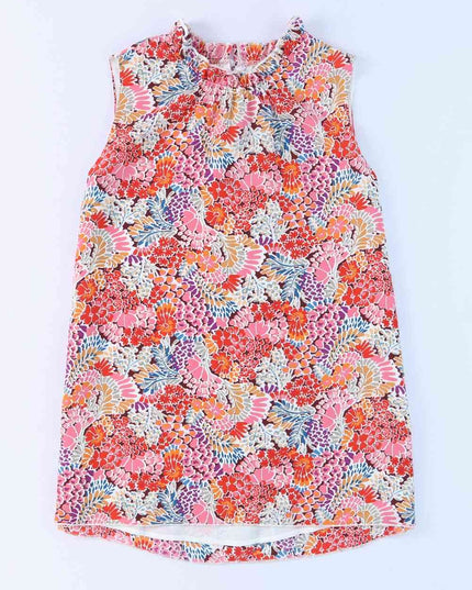 Floral Mock Neck Tank Top