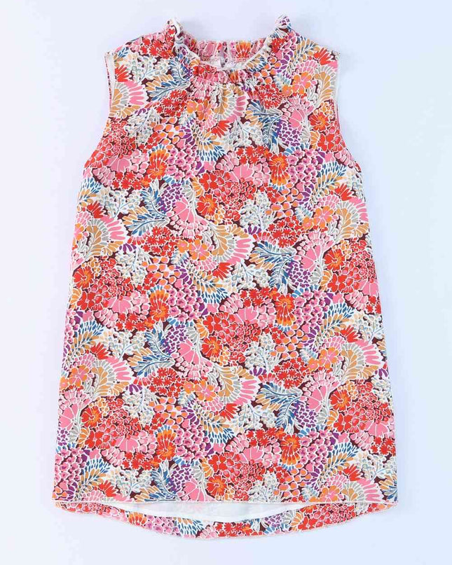 Floral Mock Neck Tank Top