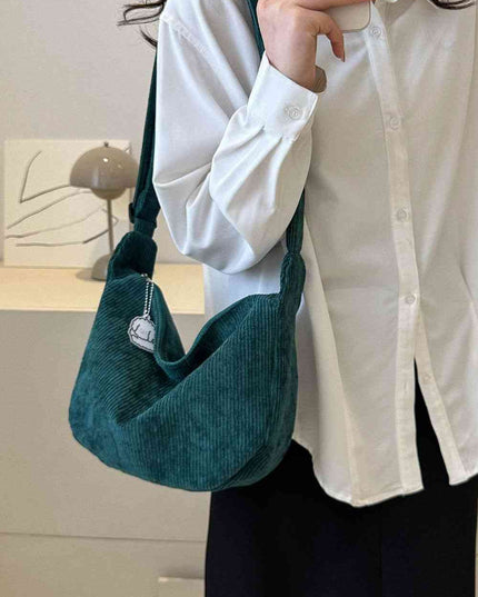 Large Corduroy Shoulder Bag