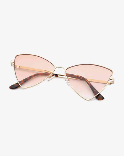 Metal Frame Cat-Eye Sunglasses