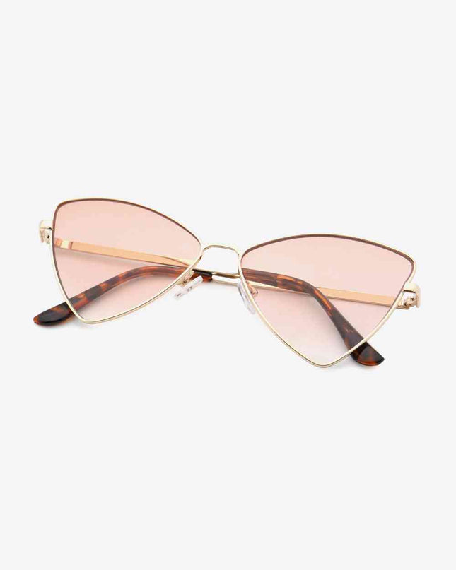 Metal Frame Cat-Eye Sunglasses