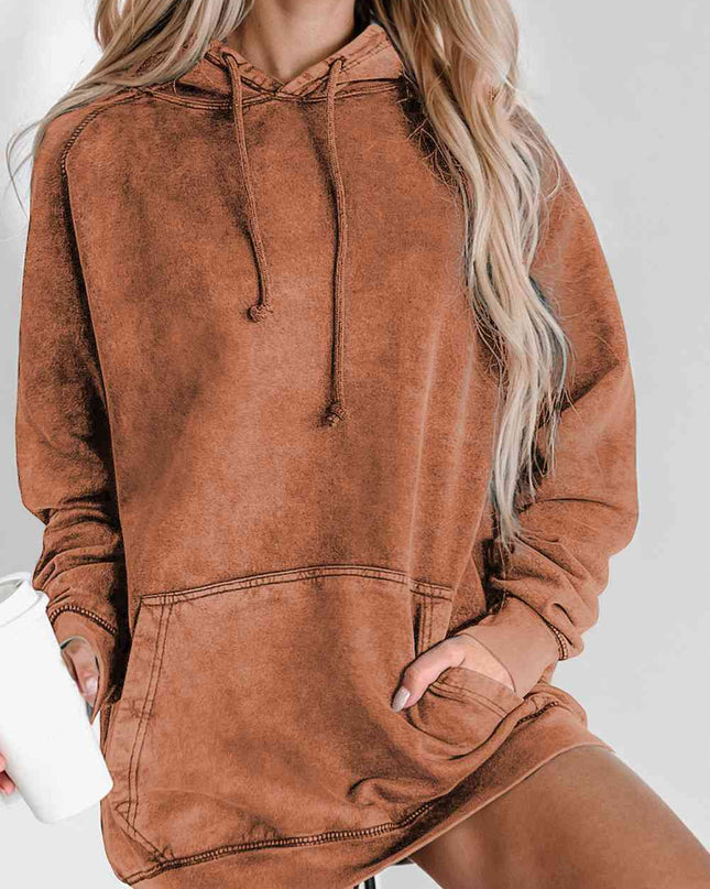 Long Sleeve Front Pocket Hoodie