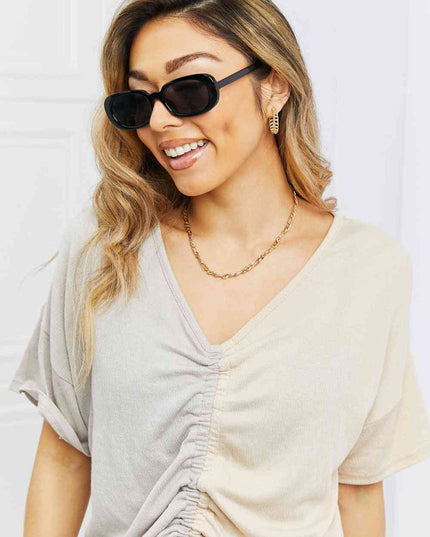 Oval Full Rim Sunglasses