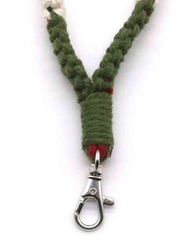 Assorted 4-Pack Hand-Woven Flower Macrame Wristlet Keychain