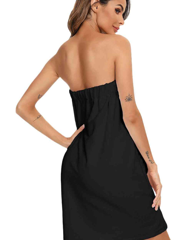 Strapless Robe with pocket