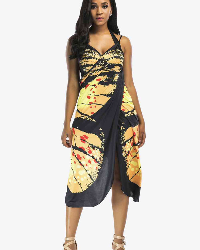 Butterfly Spaghetti Strap Cover Up