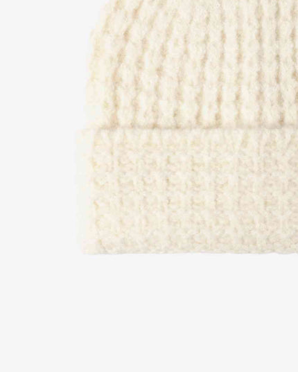 Waffle-Knit Cuff Beanie
