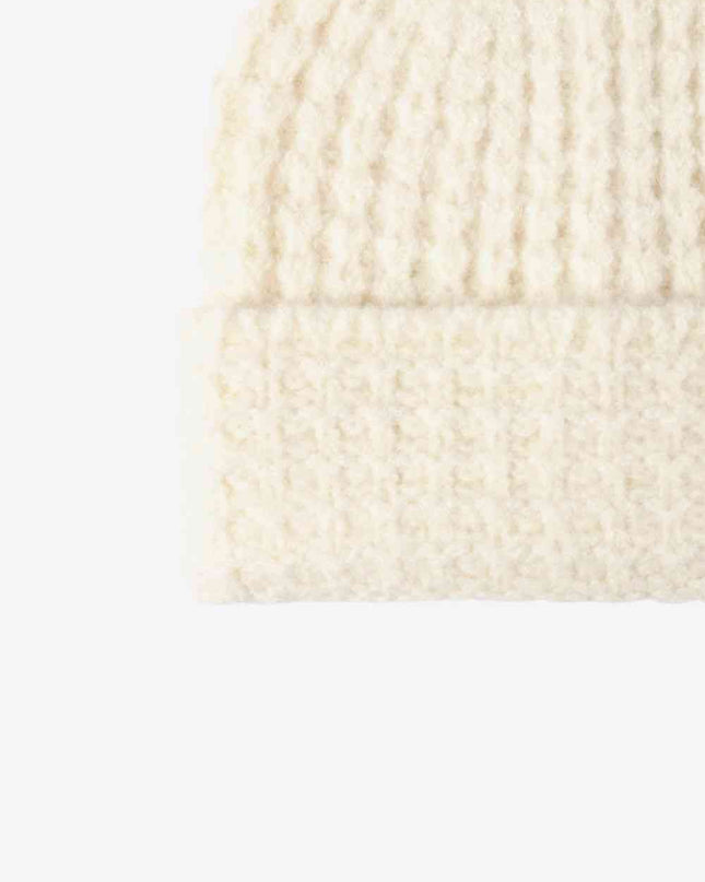 Waffle-Knit Cuff Beanie