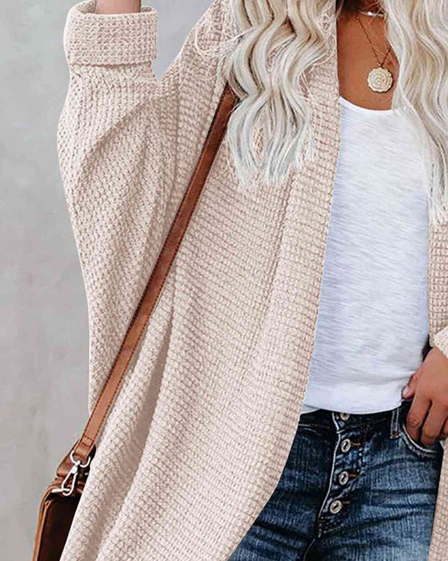 Open Front Long Sleeve Cardigan