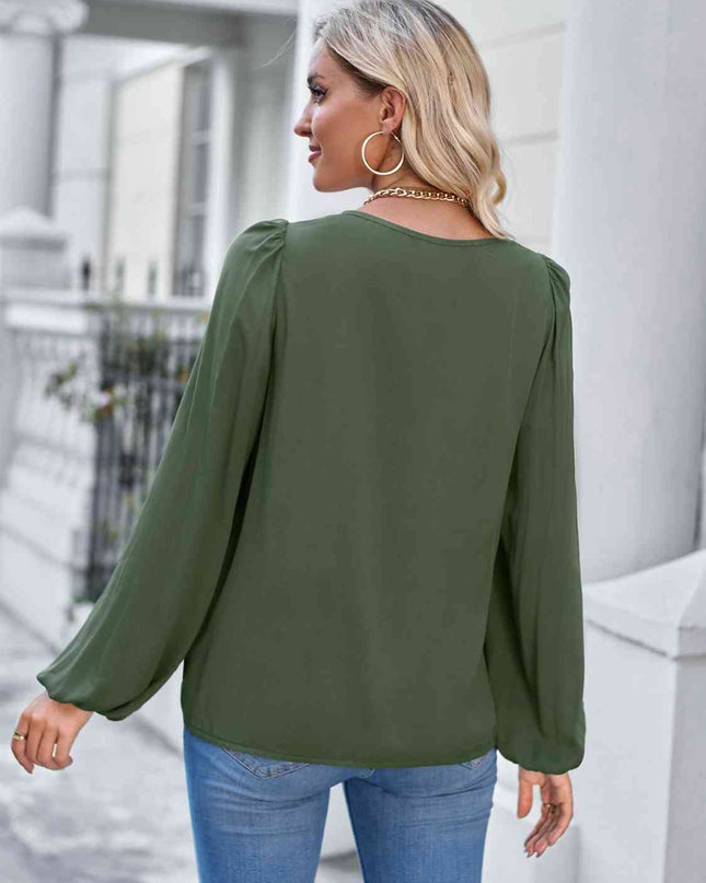 Square Neck Puff Sleeve Top