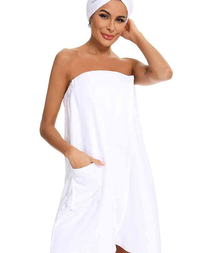 Strapless Robe with pocket