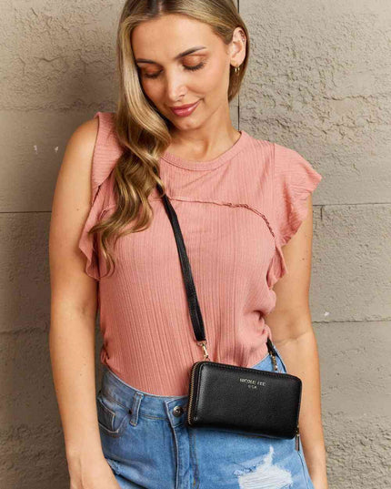 Nicole Lee USA Signature Kiss Lock Crossbody Wallet