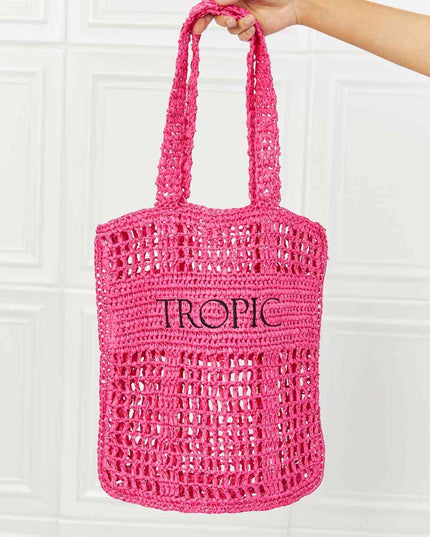 Fame Tropic Babe Staw Tote Bag