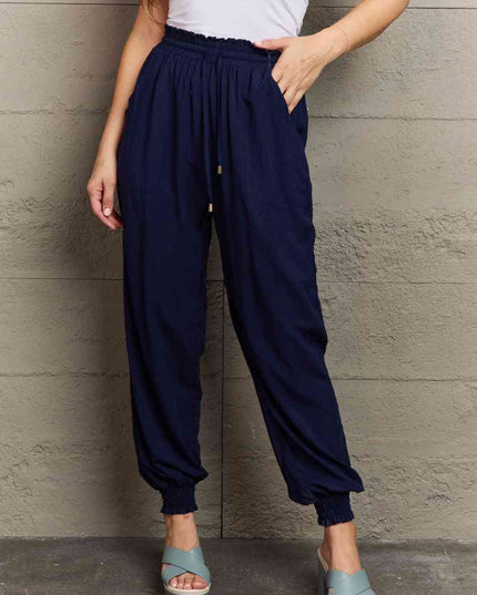 Tied Long Joggers with Pockets