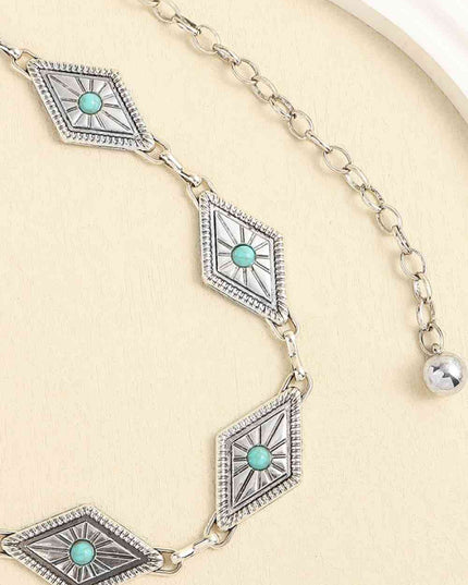 Vintage Turquoise Alloy Belt